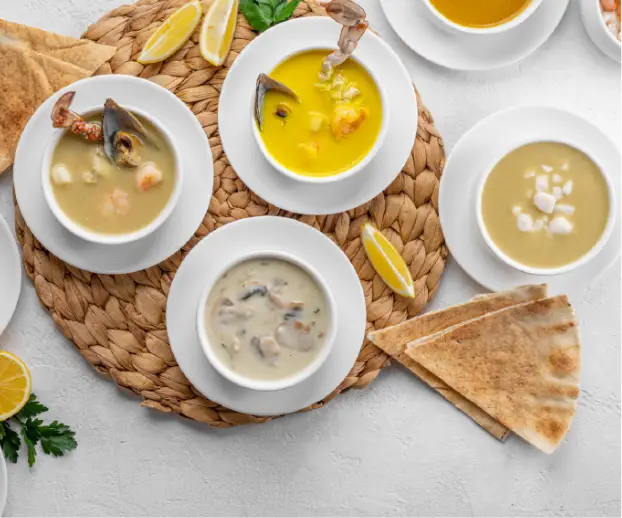 seafood soups and dishes
